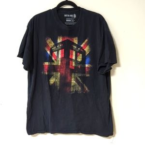 Doctor Who Union Jack Graphic Tee 100% Cotton